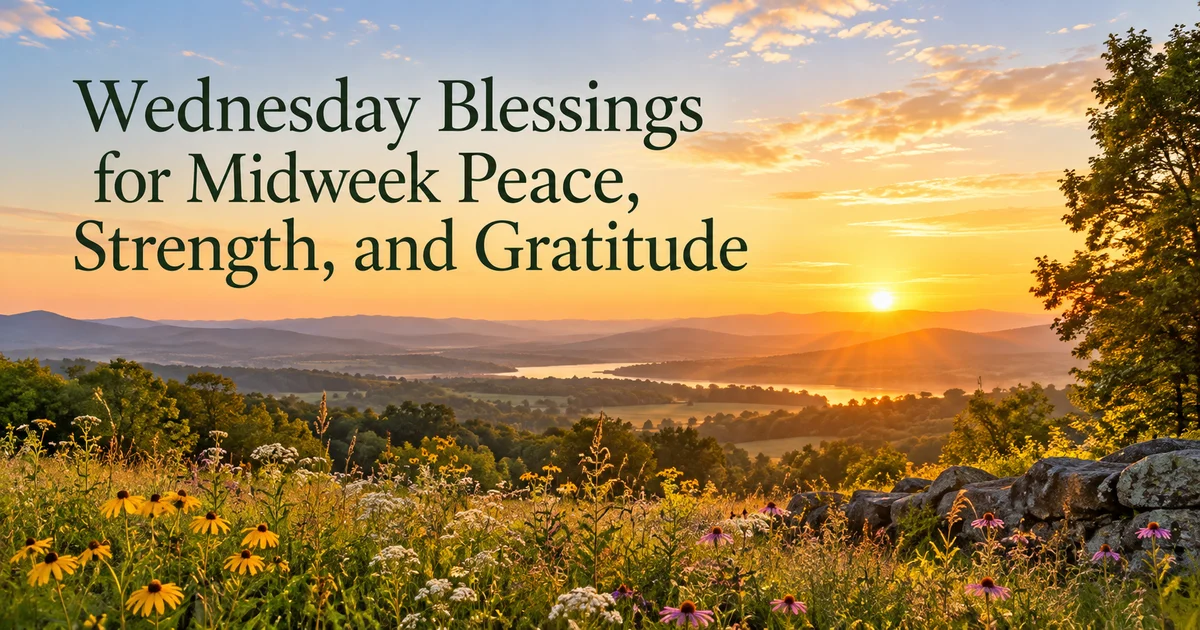 101+ Wednesday Blessings for Midweek Peace, Strength, and Gratitude