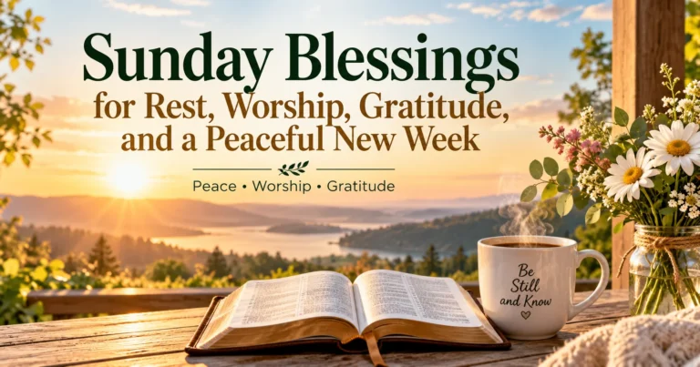 110+ Sunday Blessings for Rest, Worship, Gratitude, and a Peaceful New Week