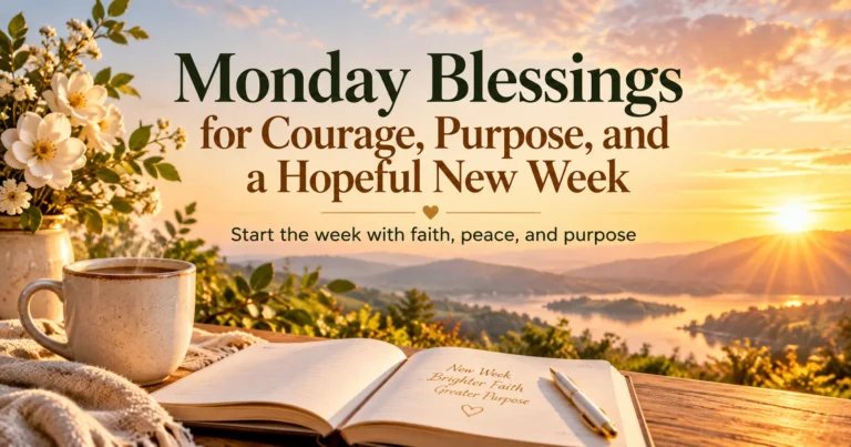 123+ Monday Blessings for Courage, Purpose, and a Hopeful New Week