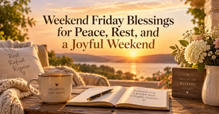 123+ Weekend Friday Blessings for a Peaceful Finish and Restful Days Ahead