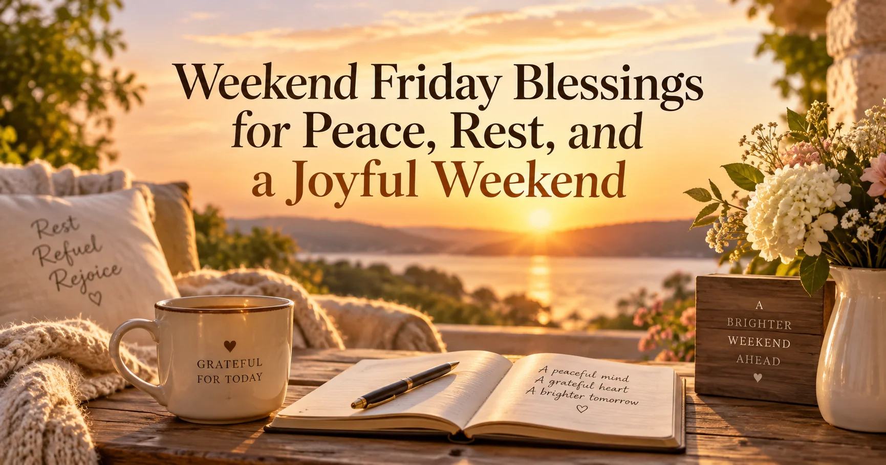 123+ Weekend Friday Blessings for a Peaceful Finish and Restful Days Ahead