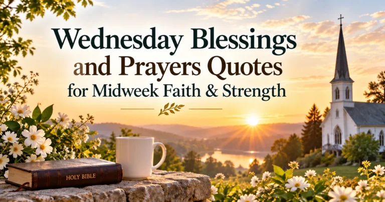 145+ Wednesday Blessings and Prayers Quotes for Midweek Faith & Strength