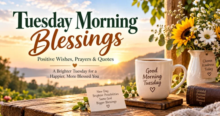 220+ Tuesday Morning Blessings: Positive Wishes, Prayers & Quotes