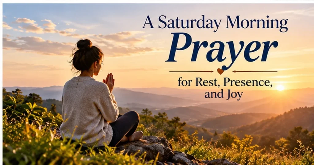 A Saturday Morning Prayer for Rest, Presence, and Joy