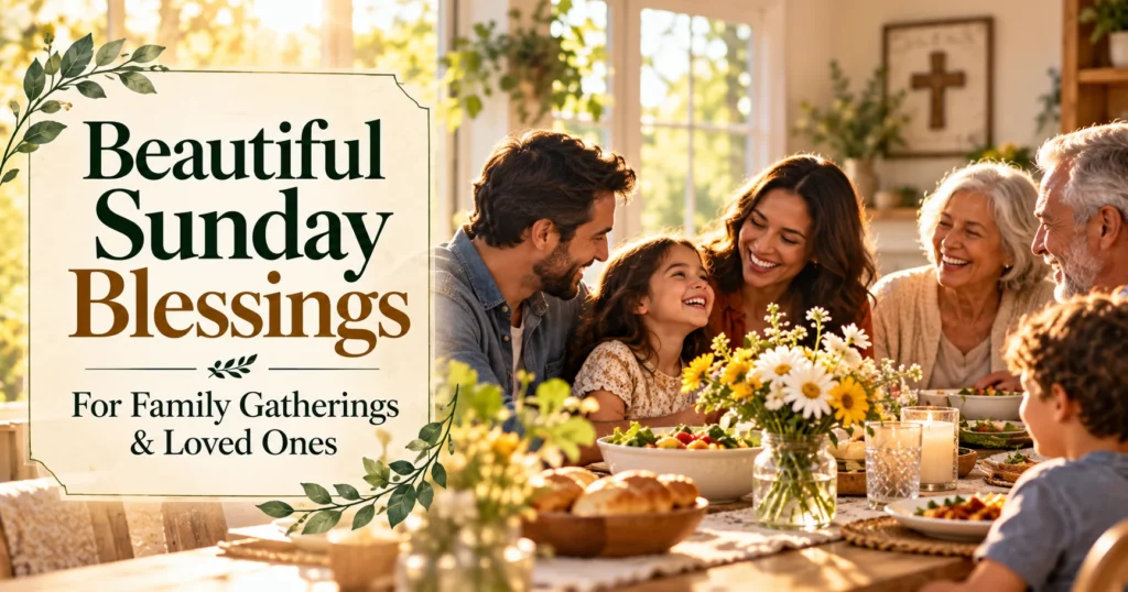 Beautiful Sunday Blessings for Family Gatherings and Loved Ones