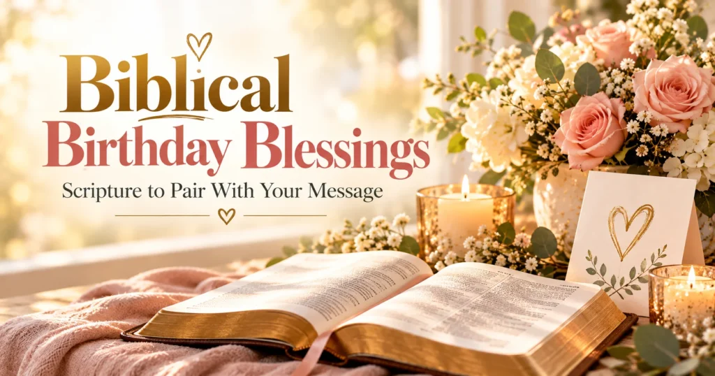Biblical Birthday Blessings: Scripture References to Pair with Your Message