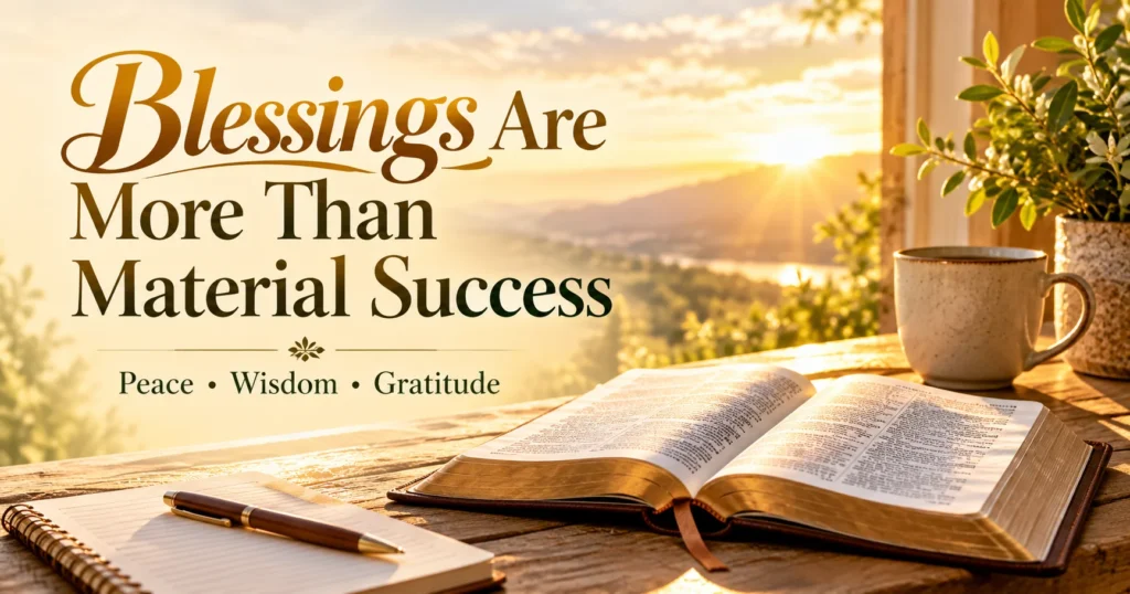 Blessings Are More Than Material Success