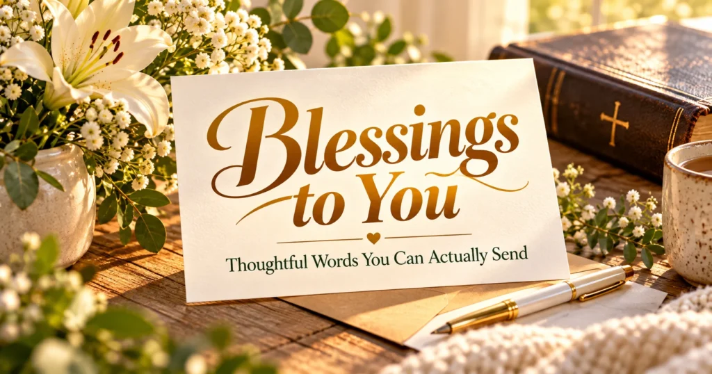 “Blessings to You”: Thoughtful Words You Can Actually Send