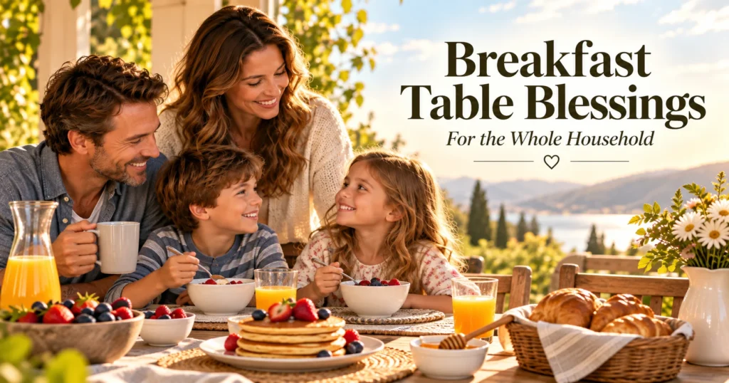 Breakfast Table Blessings for the Whole Household