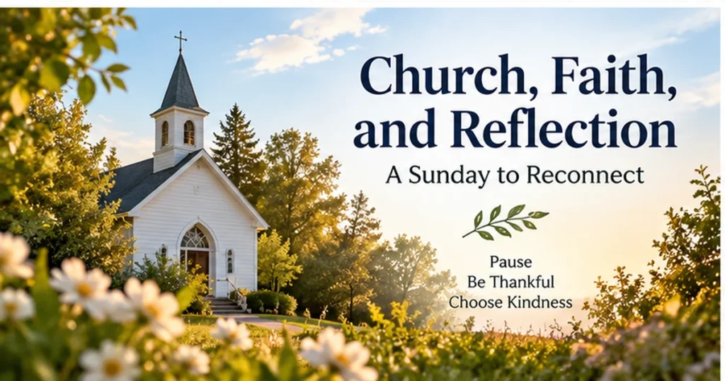 Church, Faith, and Reflection Image Text