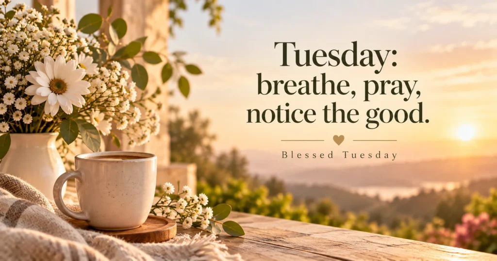 Coffee-and-Flowers Tuesday Captions