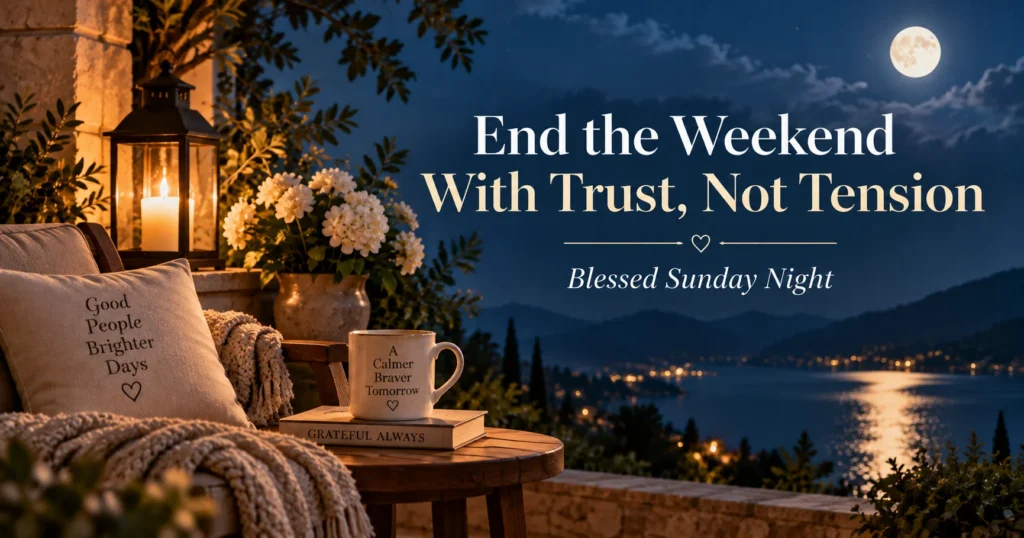 Comforting Lines for Someone Feeling Sunday-Night Stress