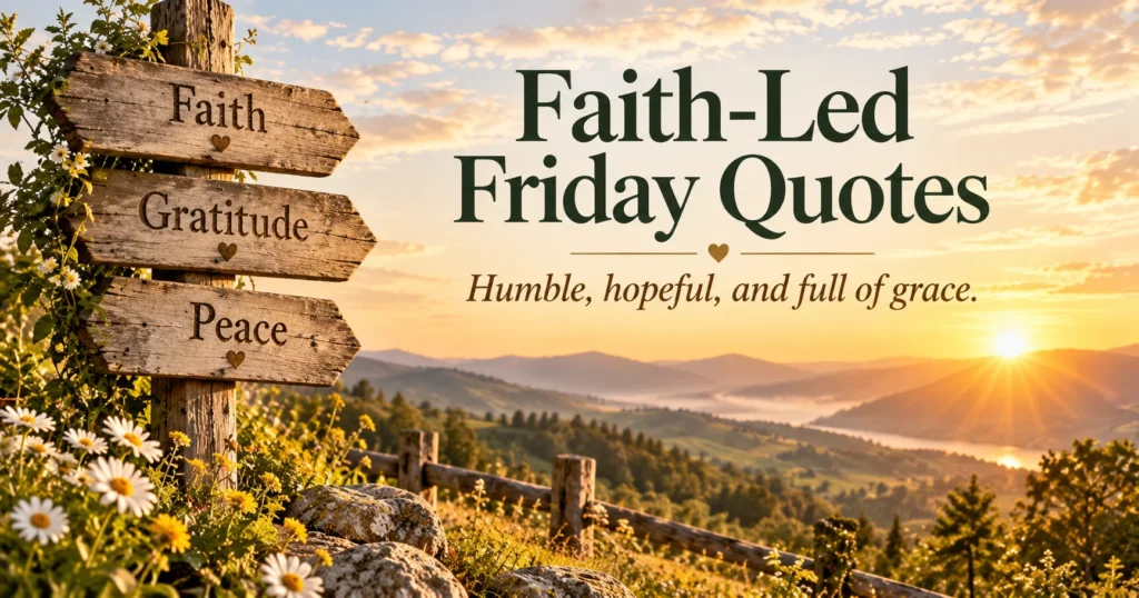 Faith-Led Friday Quotes Without Empty Promises