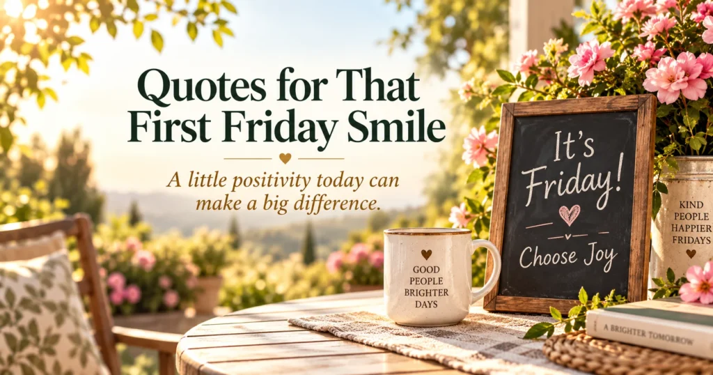 Friday Evening Quotes for Slowing Down