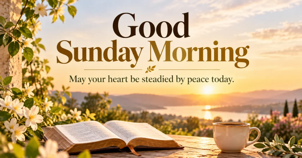 Happy Sunday Morning Blessings for a Warm Family Greeting