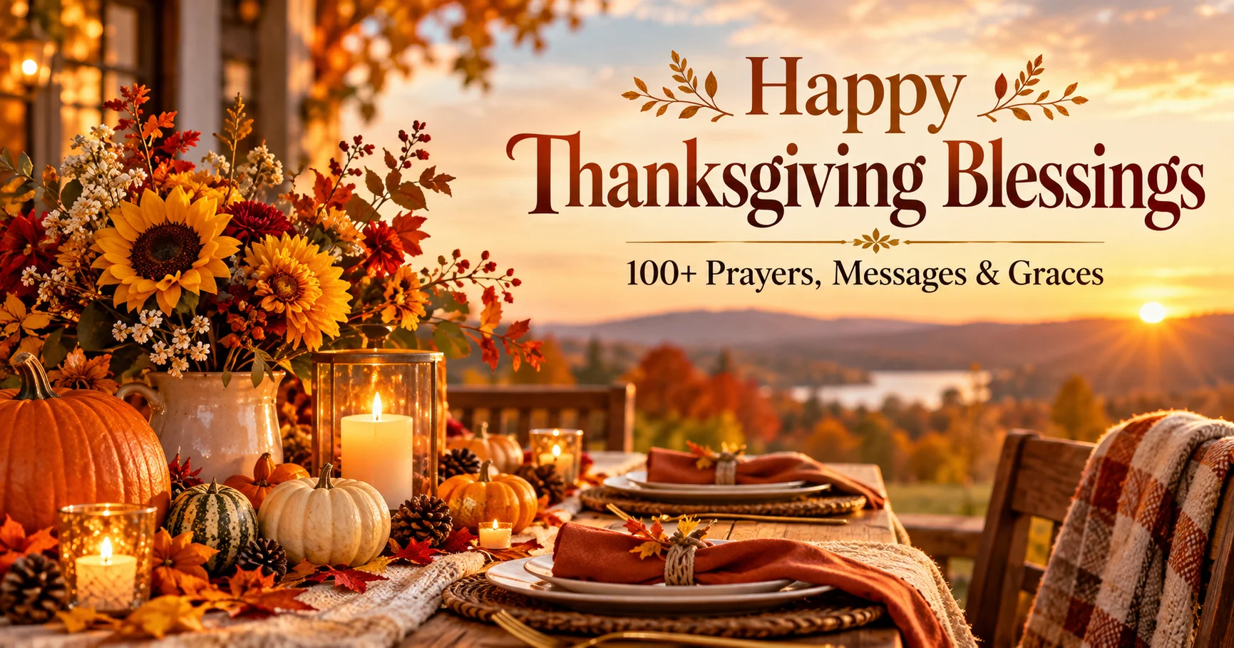 Happy Thanksgiving Blessings: 100+ Prayers, Messages & Graces