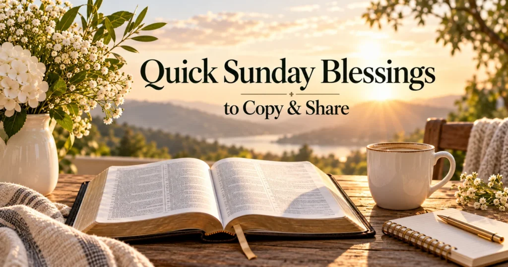 Quick Sunday Blessings to Copy and Share