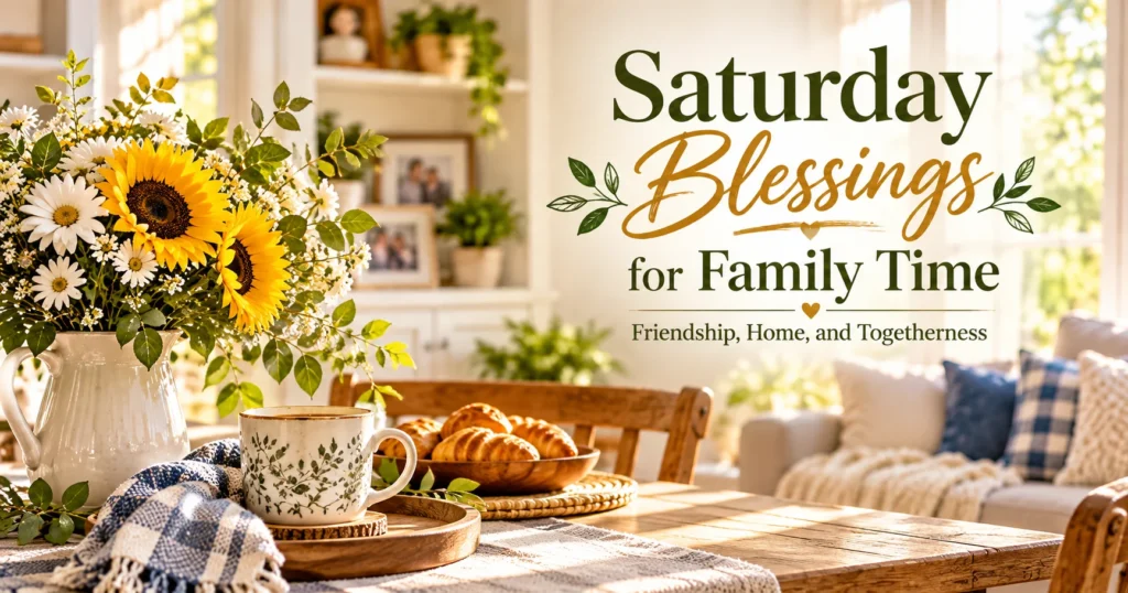 Saturday Blessings for Family Time, Friendship, and Home