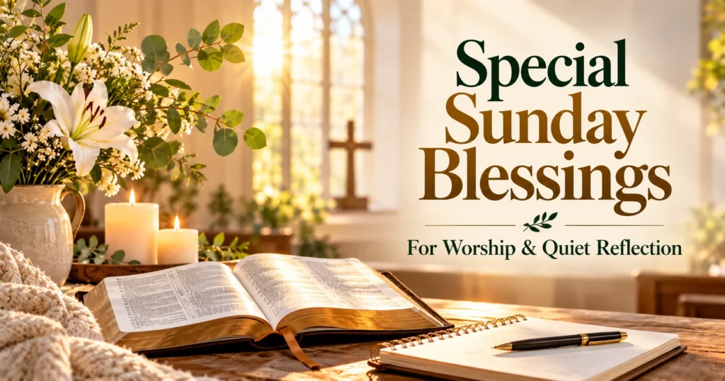Special Sunday Blessings for Worship and Quiet Reflection