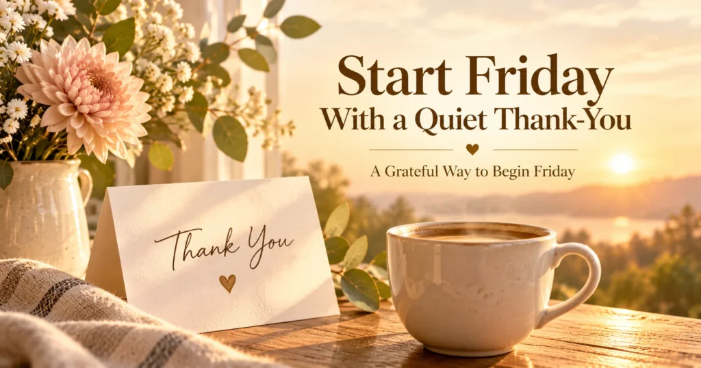 Start Friday With a Quiet Thank-You