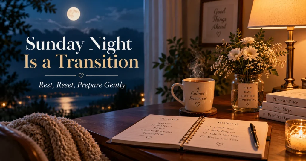 Sunday Night Is a Transition, Not Just Bedtime