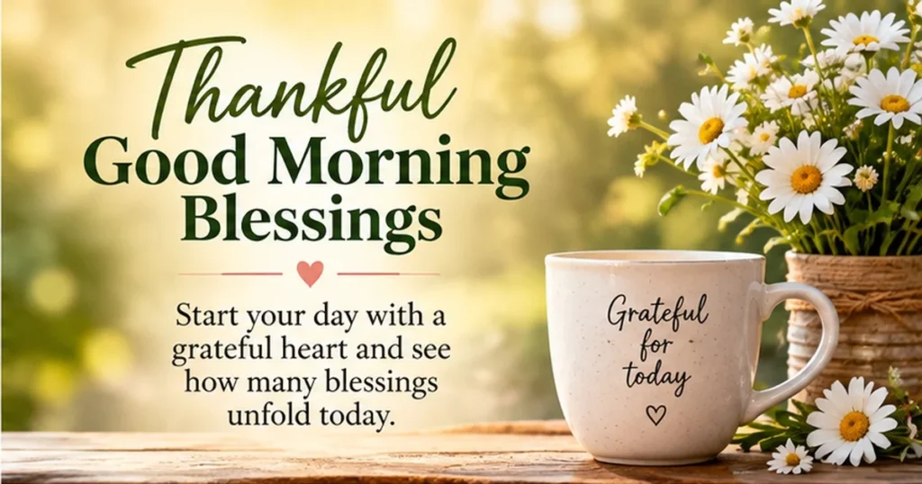 Thankful Good Morning Blessings for a Grateful First Thought