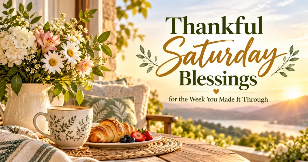 Thankful Saturday Blessings for the Week You Made It Through