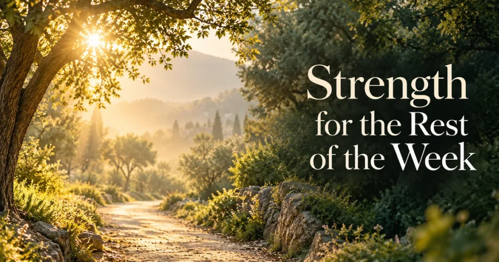 When the Week Feels Heavy: Words for Strength and Patience