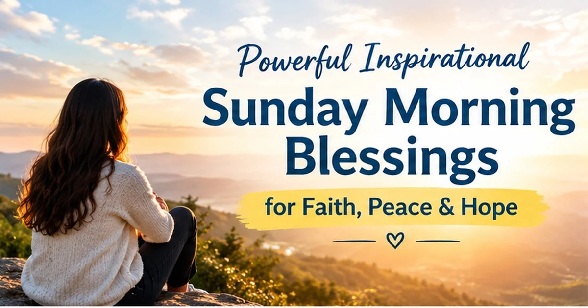100+ Powerful Inspirational Sunday Morning Blessings for Faith, Peace & Hope
