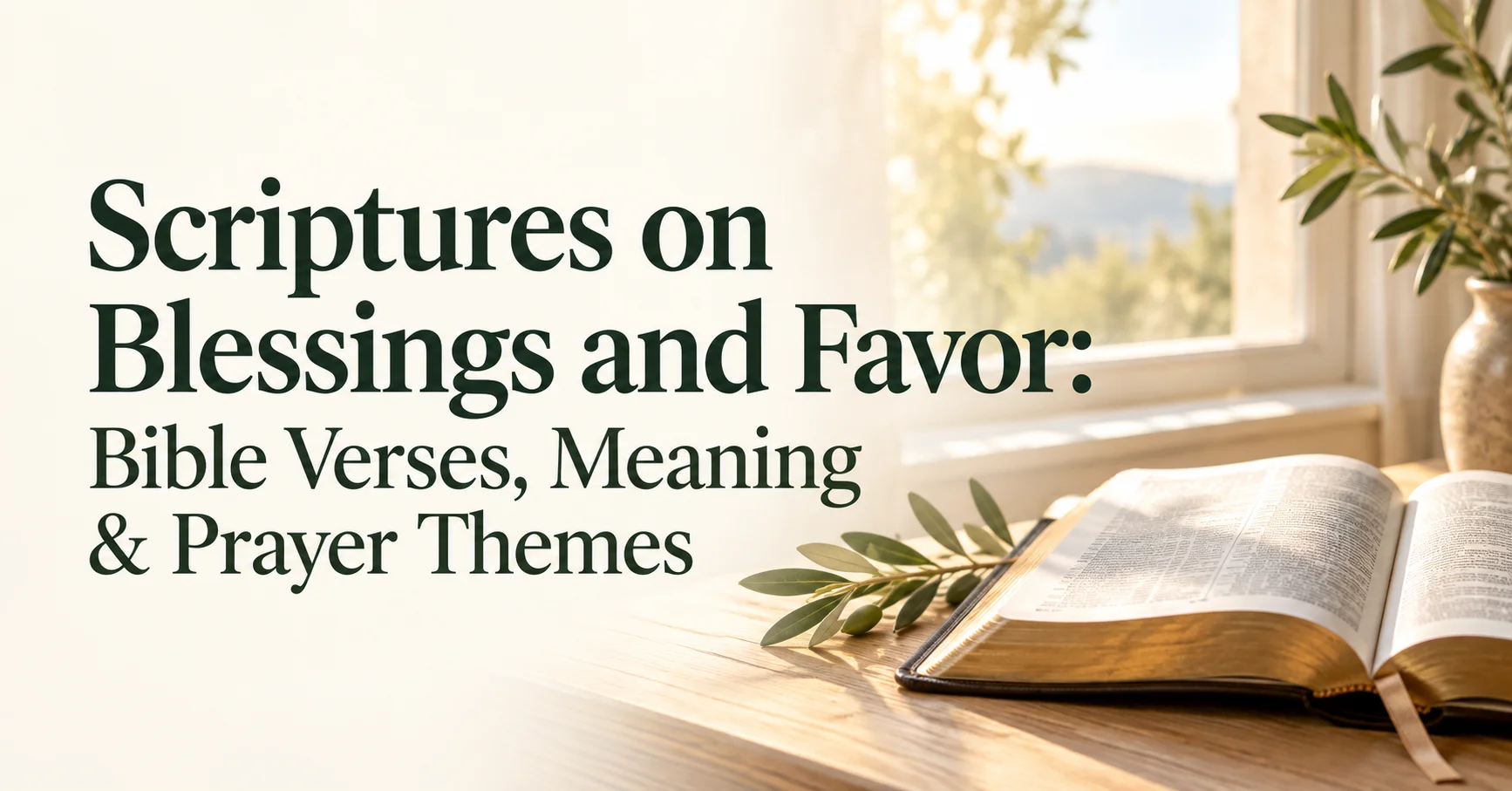 100+ Scriptures on Blessings and Favor: Bible Verses, Meaning & Prayer Themes