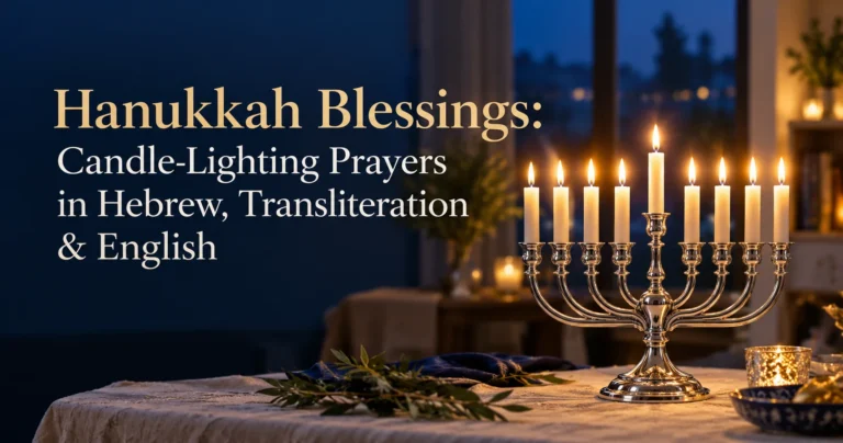 101+ Hanukkah Blessings: Candle-Lighting Prayers in Hebrew, Transliteration & English