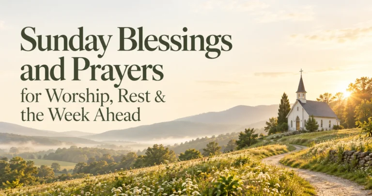 102+ Sunday Blessings and Prayers for Worship, Rest & the Week Ahead