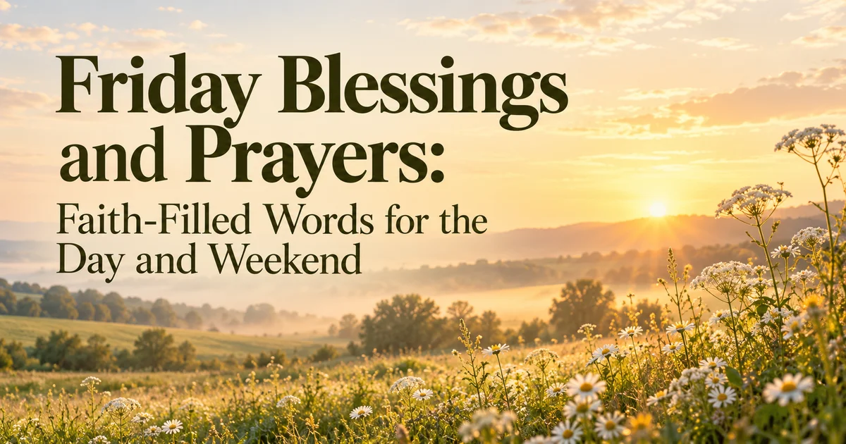 112+ Friday Blessings and Prayers: Faith-Filled Words for the Day and Weekend