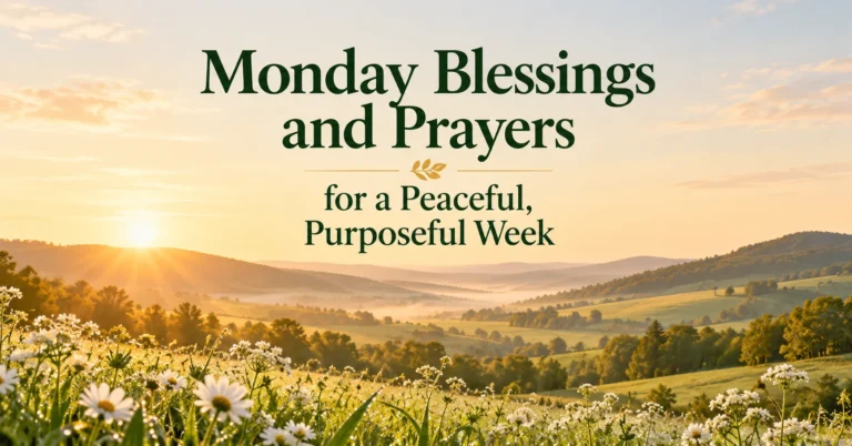 115+ Monday Blessings and Prayers for a Peaceful, Purposeful Week