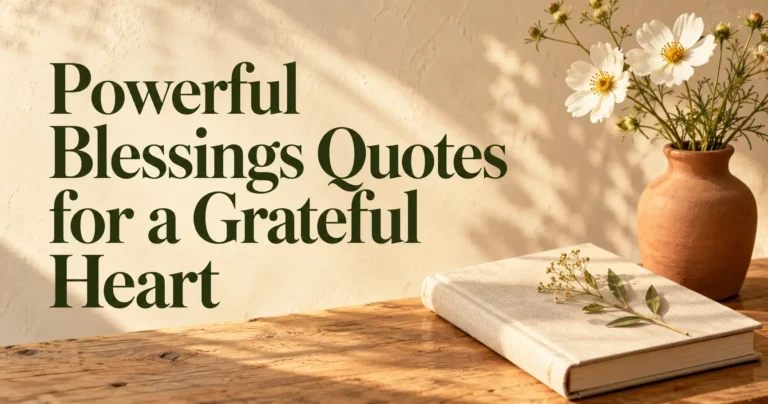 121+ Powerful Blessings Quotes for a Grateful Heart 2026