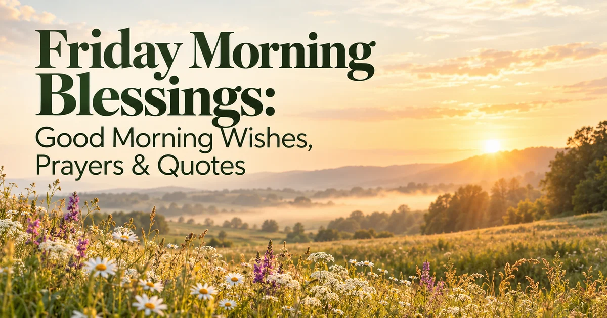 122+ Friday Morning Blessings: Good Morning Wishes, Prayers & Quotes