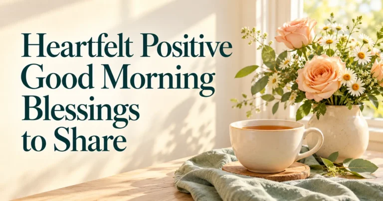 140+ Heartfelt Positive Good Morning Blessings to Share Someone Special
