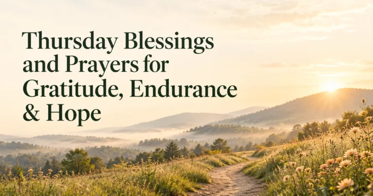 141+ Thursday Blessings and Prayers for Gratitude, Endurance & Hope