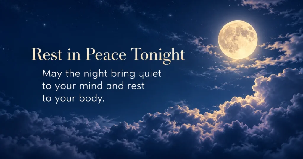 Alt Text and Captions for Good Night Blessing Images