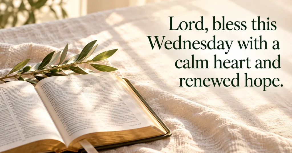 Faith-Centered Wednesday Prayer Text for Image Cards