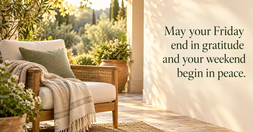 Friday Afternoon Blessings for a Gentle Landing