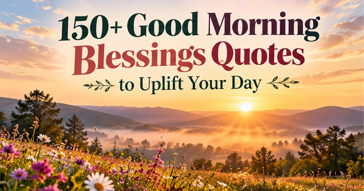 Good morning, Blessings, Quotes: 150+ Spiritual & Uplifting Words to Start the Day