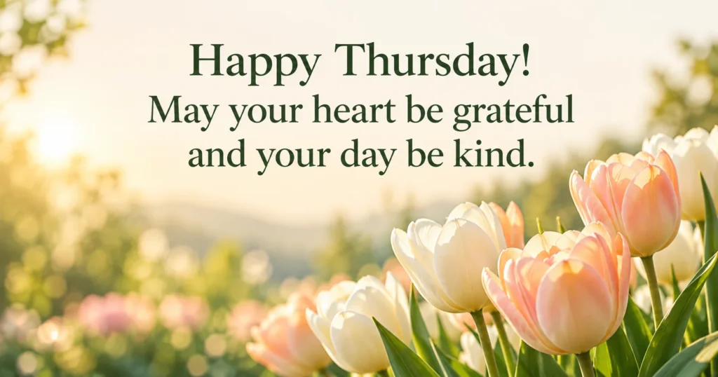Happy Thursday Blessing Text for Bright, Cheerful Image Cards
