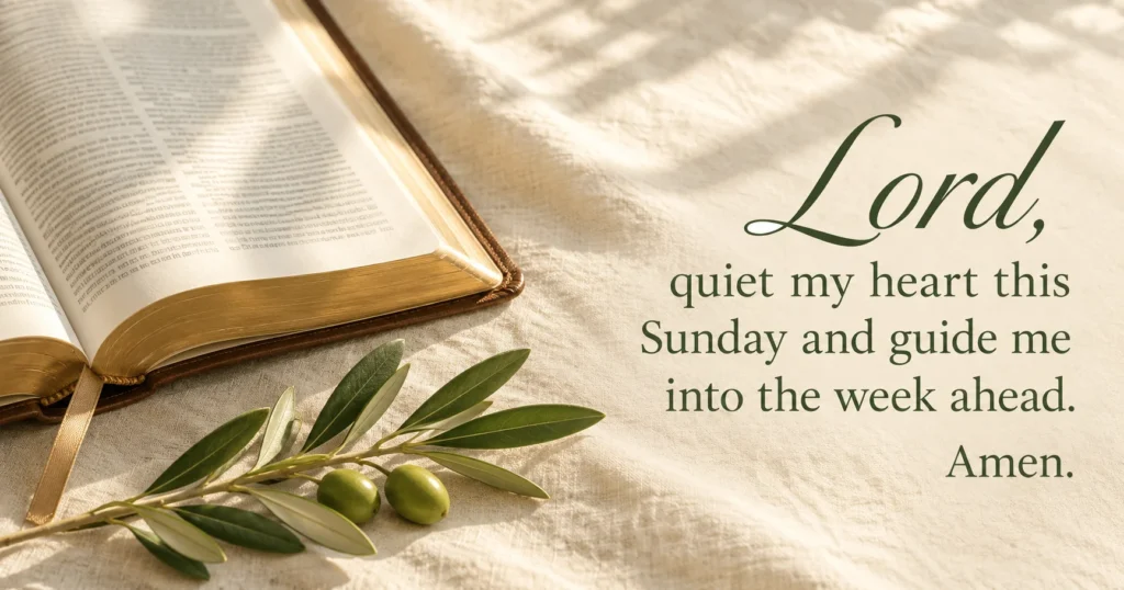 Intercessory Sunday Prayers for Friends and Loved Ones
