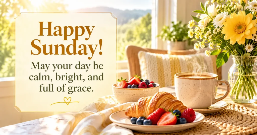 Positive Sunday Blessings for Rest and Renewal