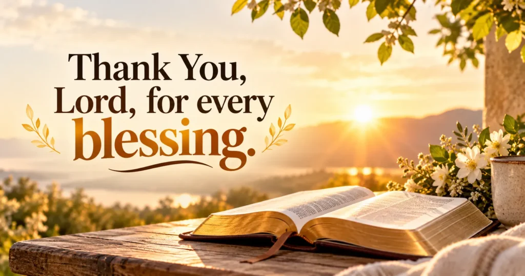 Prayers of Thanks for Specific Blessings