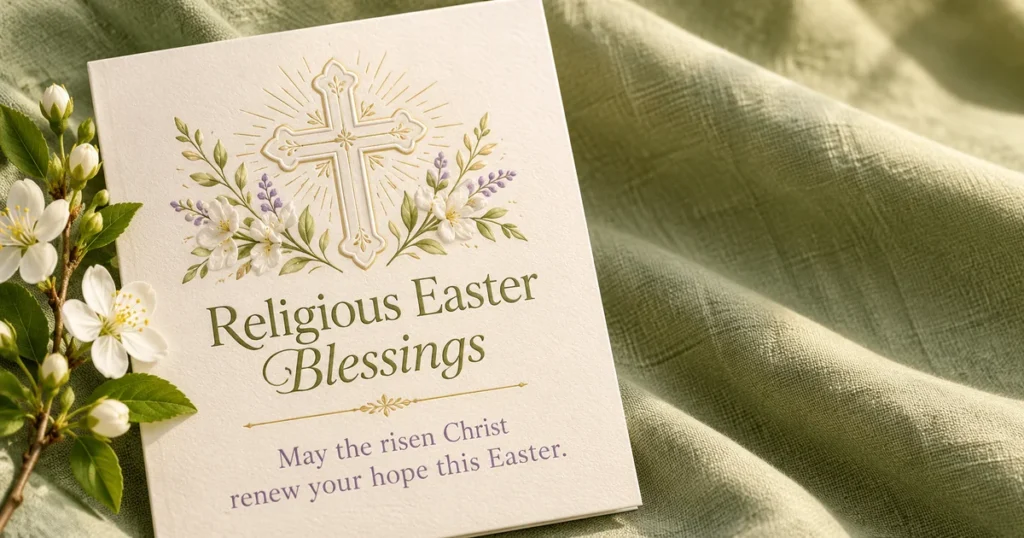 Religious Easter Blessings for Cards and Church Friends