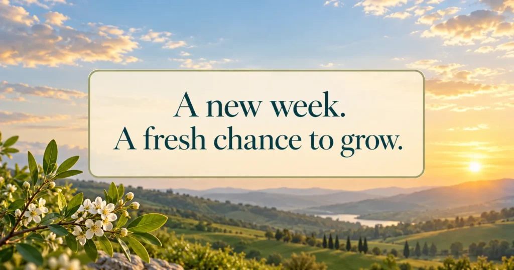 Short New Week Blessings and Captions