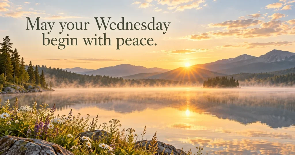 Sunrise Captions and Image-Ready Wednesday Lines
