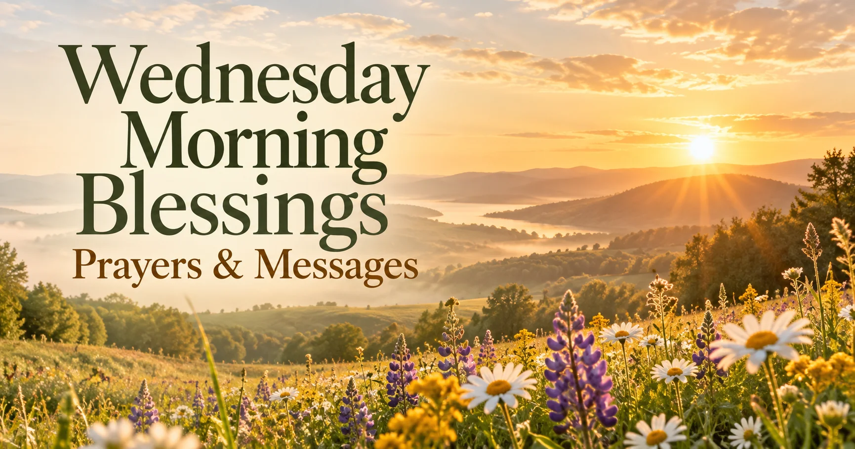 Wednesday Morning Blessings: 120+ Good Morning Prayers & Messages